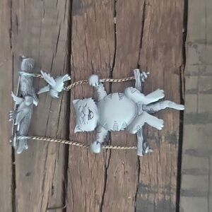 Vintage Joy of Swing pewter J.J Jonette brooch pin